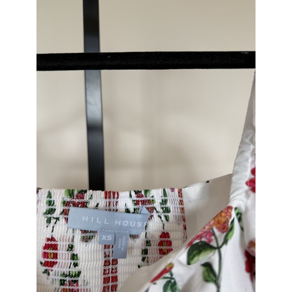 Hill House Home The Matilda Dress Red Shell Vine Stripe Size XS CottageCore sun - Picture 4 of 4